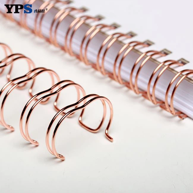 Electroplate color double loop wire